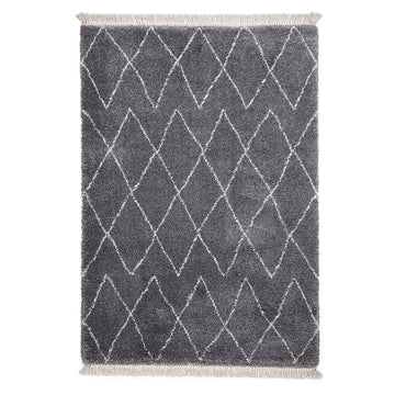 Boho 8280 Modern Moroccan Berber Soft Plush Shaggy Grey Rug-Think Rugs-Rug Love - The Most Loved Rug Store